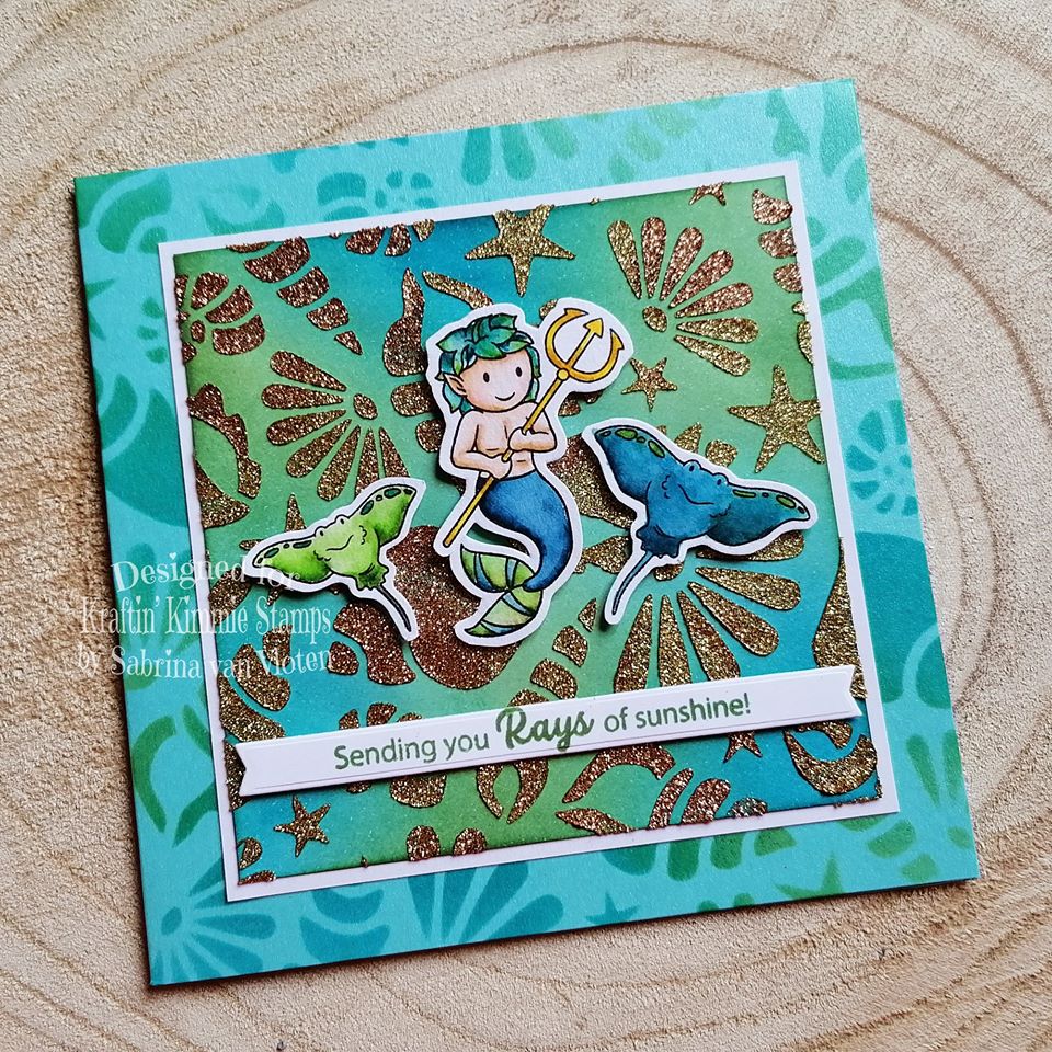Mermaid, Kid Stamps - 2712